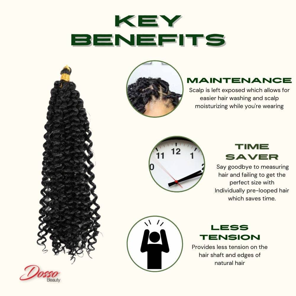 Dosso Water Wave Hair Extensions: 30